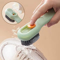 Liquid Dispenser Shoe Cleaning Brush | One-Press Soap Brush for Shoes, Sneakers & Sports Shoes.