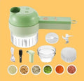 Electric Mini Food Chopper & Vegetable Cutter | USB Rechargeable Garlic, Onion & Spice Grinder with Multiple Blades.