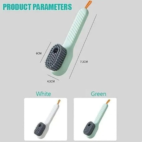 Liquid Dispenser Shoe Cleaning Brush | One-Press Soap Brush for Shoes, Sneakers & Sports Shoes.