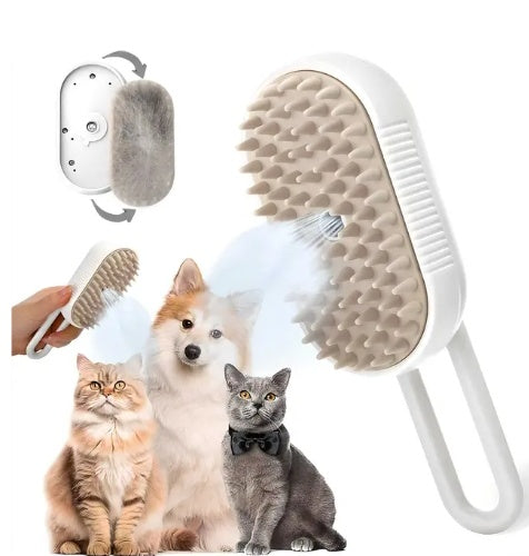 🐶 Self-Cleaning Pet Grooming Brush – Hair Removal + Massage (Dogs & Cats)