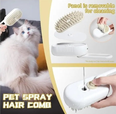 🐶 Self-Cleaning Pet Grooming Brush – Hair Removal + Massage (Dogs & Cats)